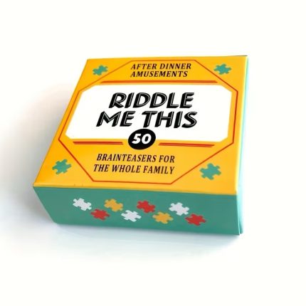 Mini Riddle Box - Interactive Party Game for Halloween & Christmas, Family & Friends Gathering
